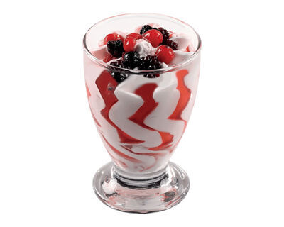 Bicchiere Panna-Fragola 6 x 144 ml