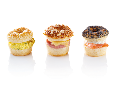 Mini Bagels gefüllt assor. 2x30 Stk.à16g