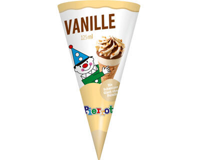 Pierrot Cornet Vanille 12 x 125 ml