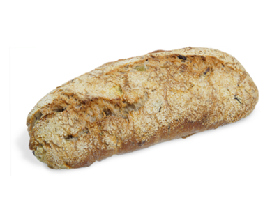 Holzofen Olivenbrot vegan 18 x 410 g