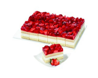 Erdbeer-Käse-Sahne Schnitten Lactosefrei