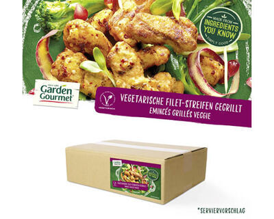 Vegane Streifen, gebraten 3 x 2 kg