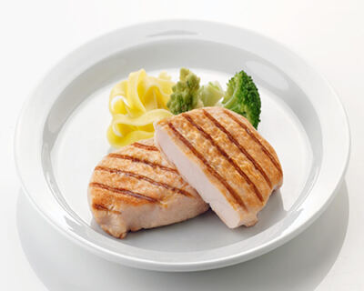 Pouletbrust gebraten mit Grillstreifen