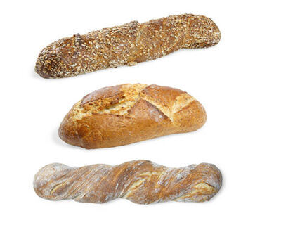 Holzofenbrot assortiert vegan 18x410g