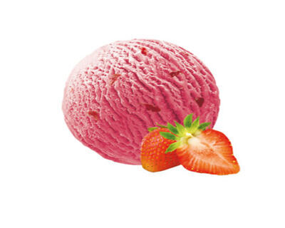 Erdbeer Rahmglace mit Erdbeerstk.CH 4 lt